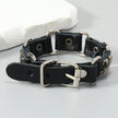 Punk rock X accessories genuine leather bracelet for men women