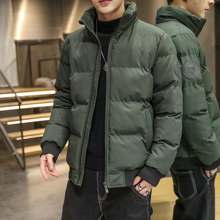 Pufferjacka Herr Varma Rockar Tjocka Mode Casual Vinterjackor Herr C