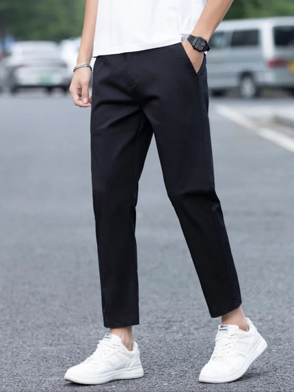 Men's Clothes Spring Summer Thin Casual Pants Men Slim Fashion Stretch