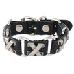 Punk rock X accessories genuine leather bracelet for men women