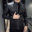Motorcycle Jacket Men | Faux Leather Coat | Fleece Lined Winter Wear