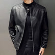 Motorcycle Jacket Men | Faux Leather Coat | Fleece Lined Winter Wear