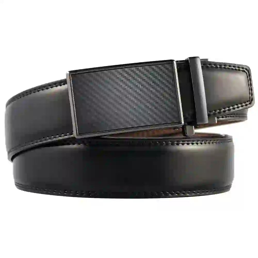 Men's Leather Belt Automatic Genuine Leather Belts Belt Male Leisure F