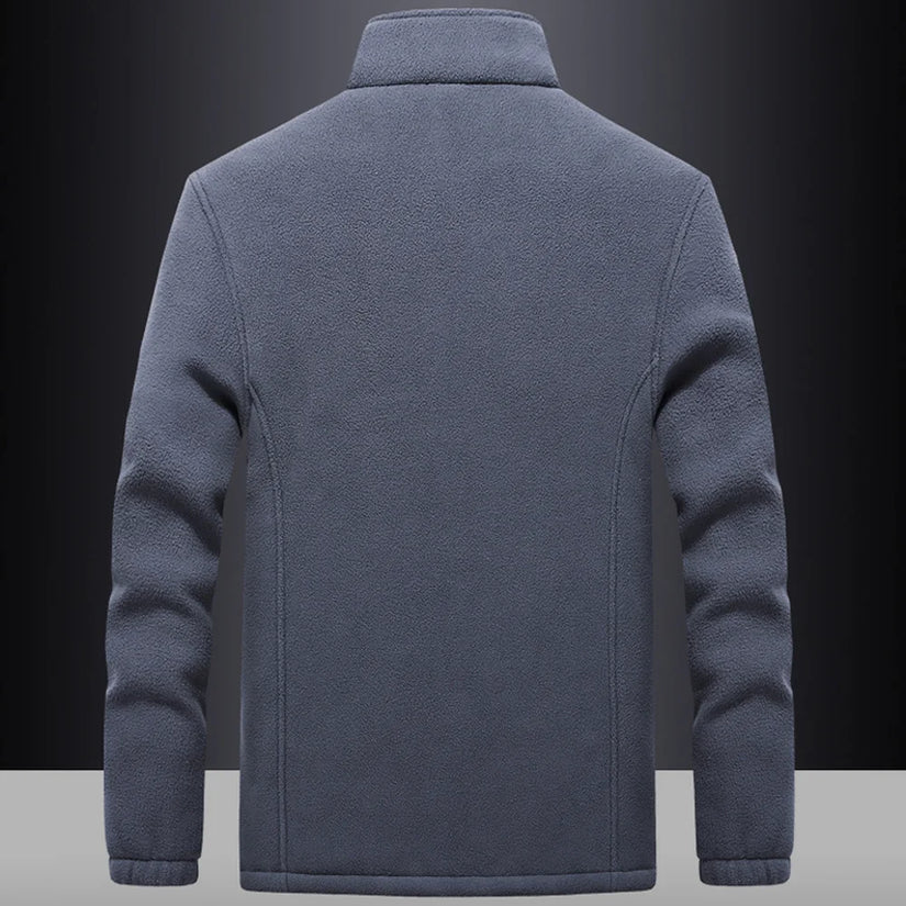 Men’s Fleece Jacket | Winter Thermal Coat | Plus Size Outerwear