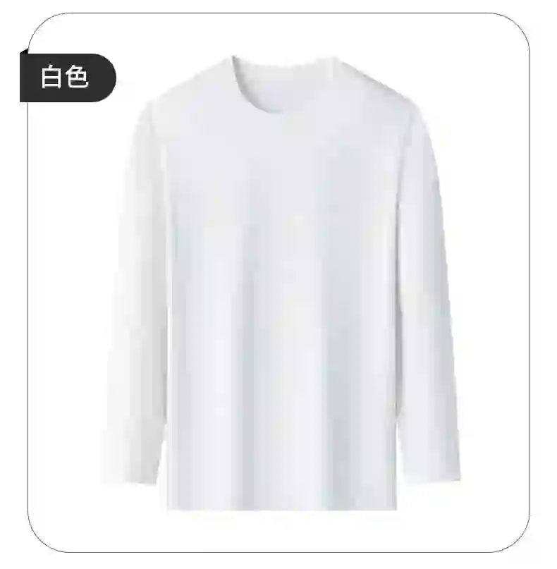 Toppkvalitet 100 % bomull Modemärke Enfärgade rundhalsade T-shirts Nya M