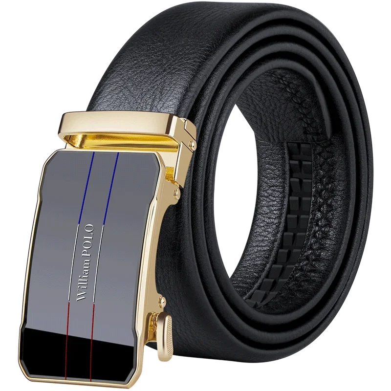 Men's belt automatic buckle Leather  Automatic buckle men's leather belt Fashion gift cowhide business casual