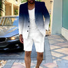 Men’s Summer Suit Set | Business Casual Outfit | Two Piece Shorts Set