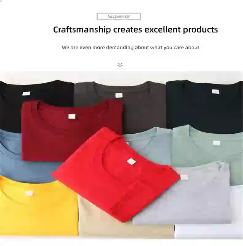Top Quality 100 % Cotton Fashion Brand Plain Round Neck New T Shirts M