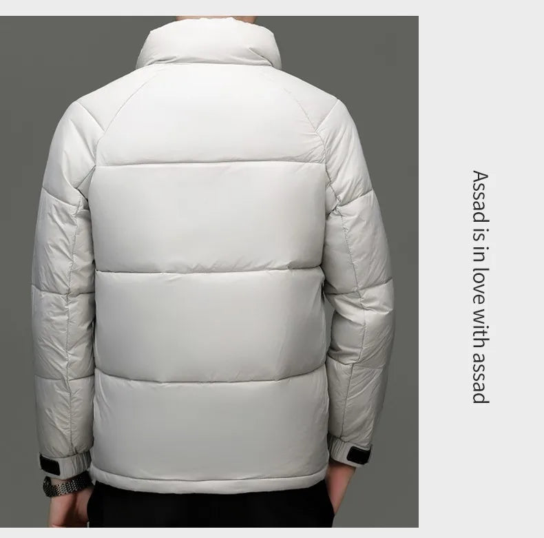 Top Grade Designer New Brand Men Parka Jacket Casual Fashion Hooded Pu