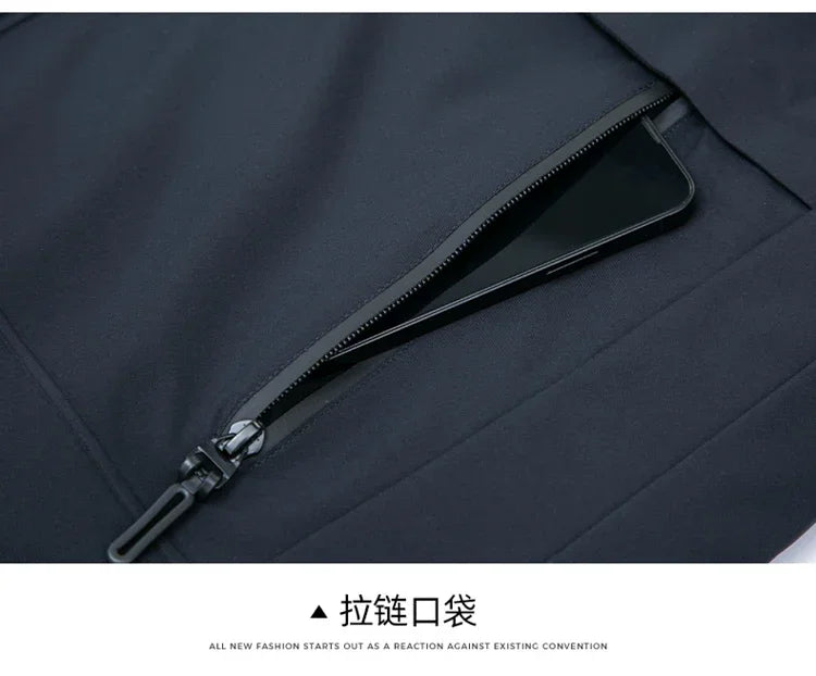 Men's Hooded Jackets Casual Outwear Long Parkas Men New Autumn Winter