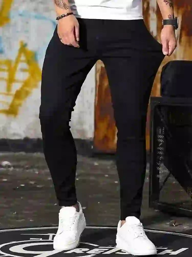 2025 Mens Slim Fit Classic Skinny Jeans Casual Street Style Comfortable Casual Mens Skinny Jeans Male Slim Fit Pencil Denim