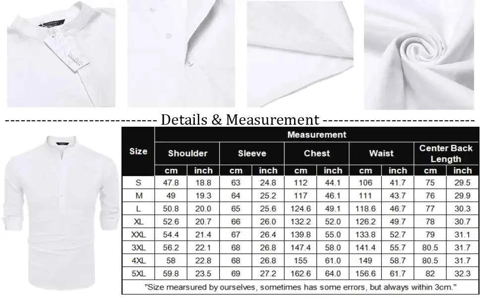 Men's Casual Blouse Cotton Linen Shirt Loose Tops Long Sleeve Henley Shirt Spring Autumn Handsome Shirts Shirts for Men