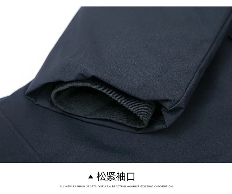 Men's Hooded Jackets Casual Outwear Long Parkas Men New Autumn Winter