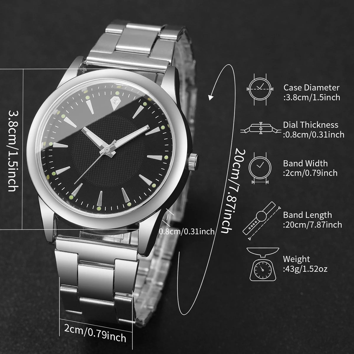 Couple’s Watches Set | Men’s Business Watch | Women’s Quartz Watch