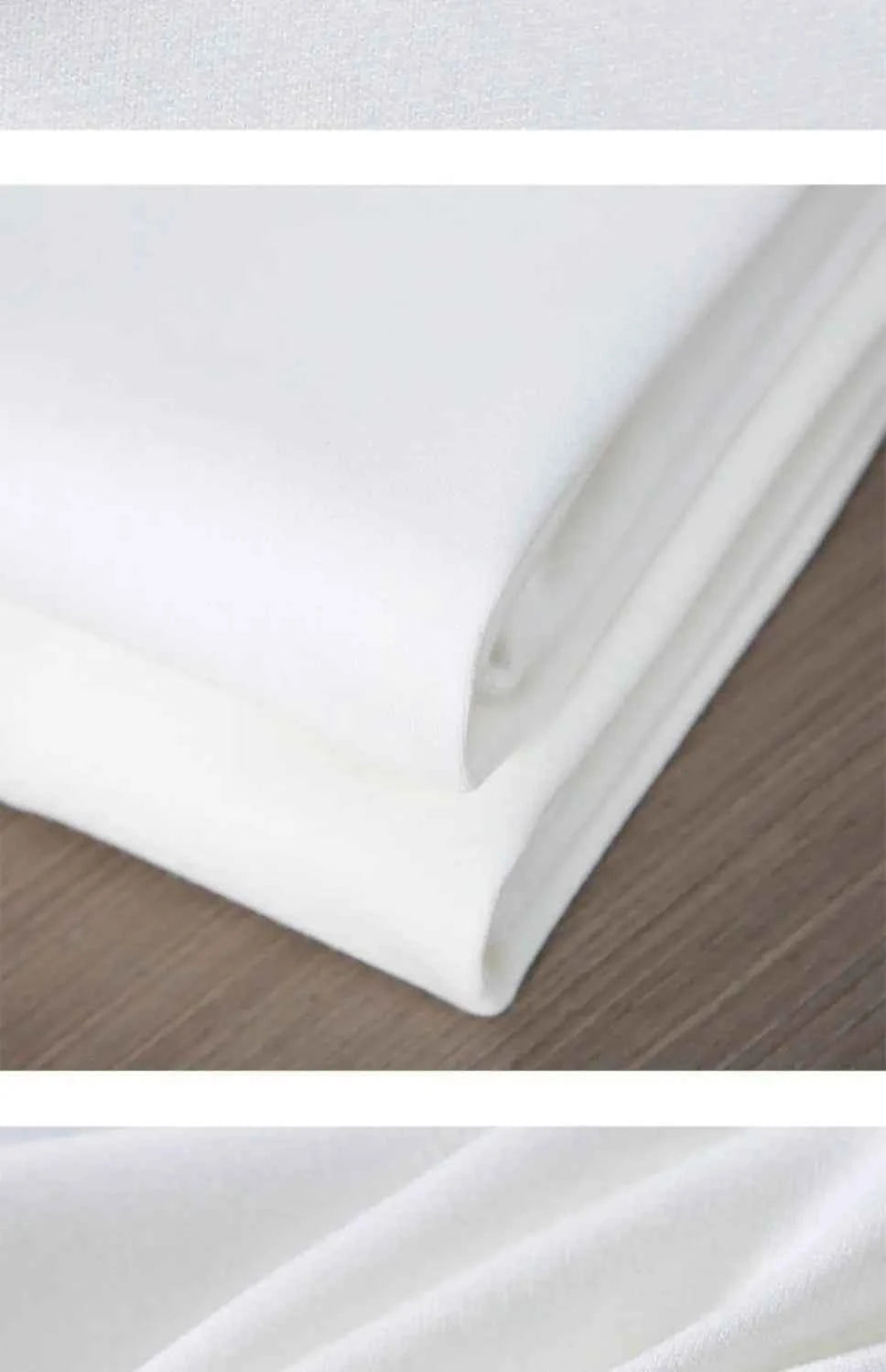 Black White GSM 500g Heavy-duty Pure Cotton T-shirt Thickened Threaded Round Neck Short Sleeves Three Needle Half Sleeve Tees