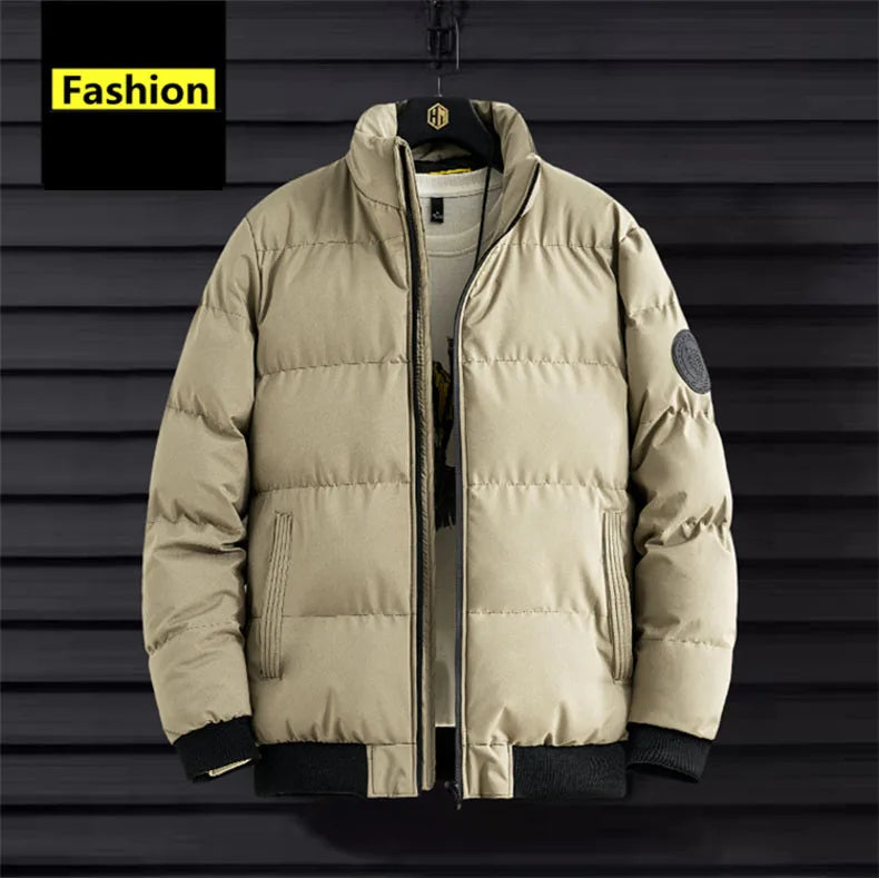Puffer Jacket Men Warm Coats Thick Fashion Casual Winter Man Jackets C
