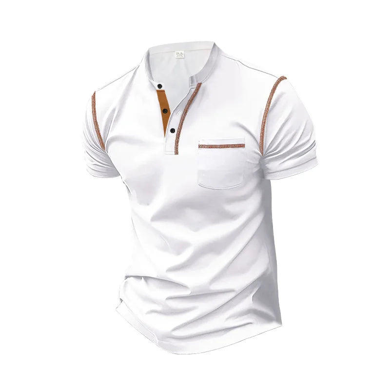 Summer Fashion Casual Short-sleeved Polo Shirt for Men Polo Simple Bre