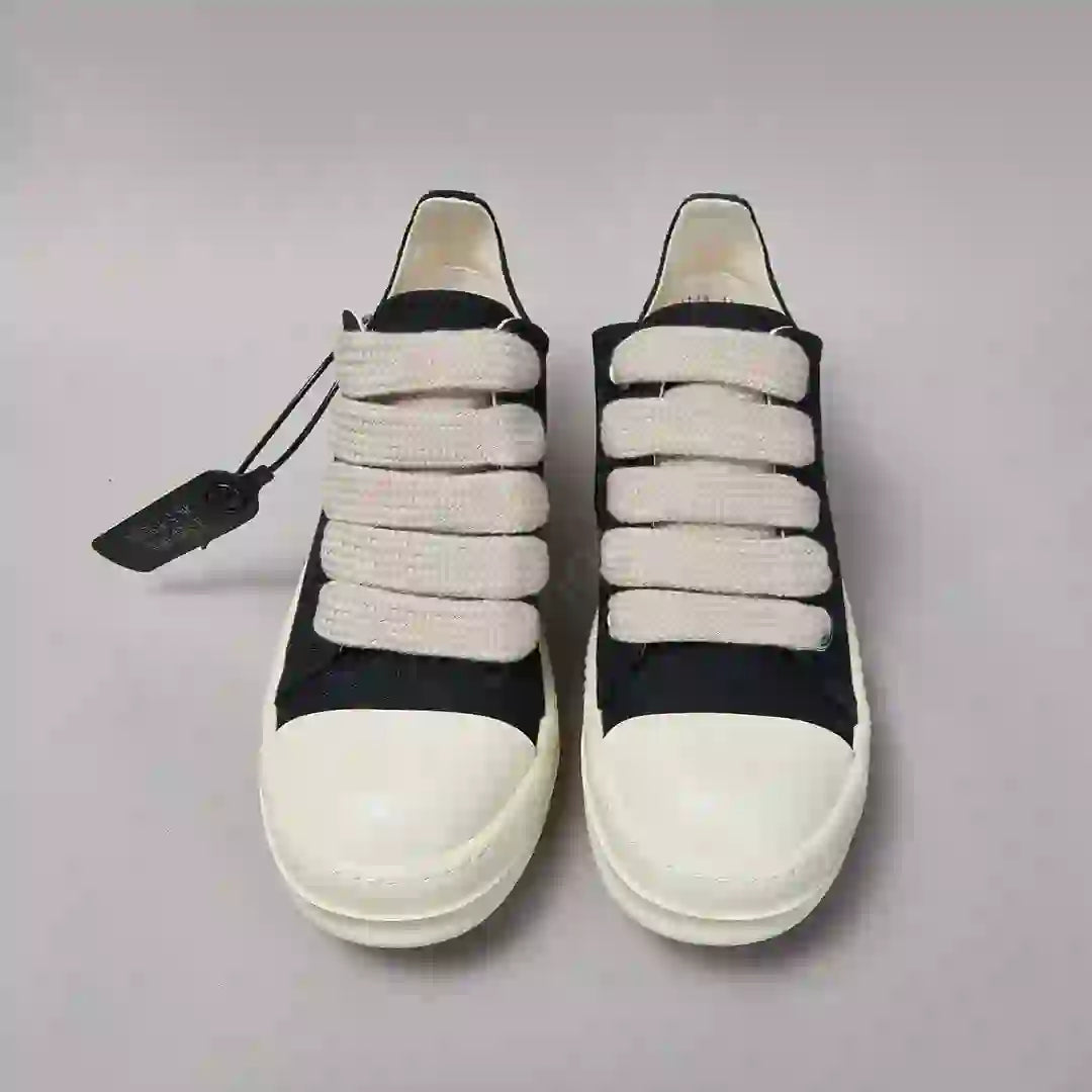 Brand Men Shoe R-o Women Sneakers Black Canvas Low Top Casual Sneaker