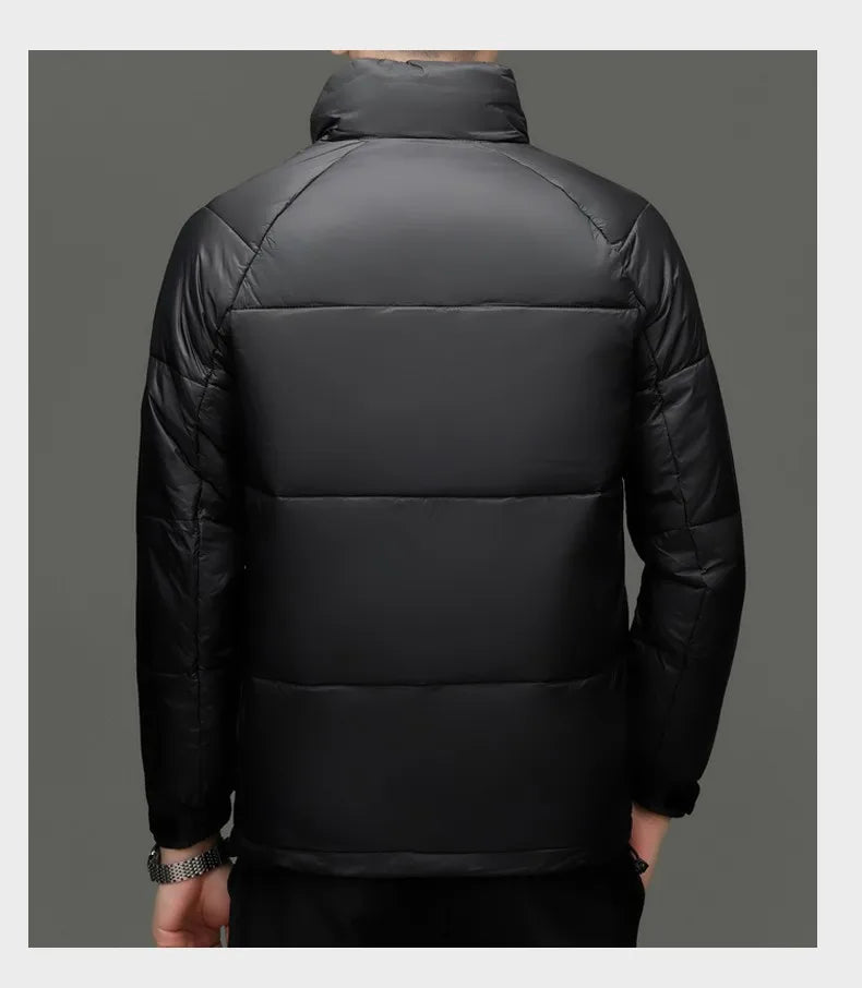 Top Grade Designer New Brand Men Parka Jacket Casual Fashion Hooded Pu