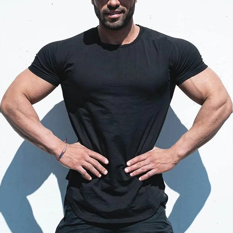 Men’s Cotton T-Shirt | Summer Gym Tee | Breathable Fitness Shirt