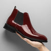 Black Chelsea Boots | Men’s Ankle Boots | Vintage Patent Leather