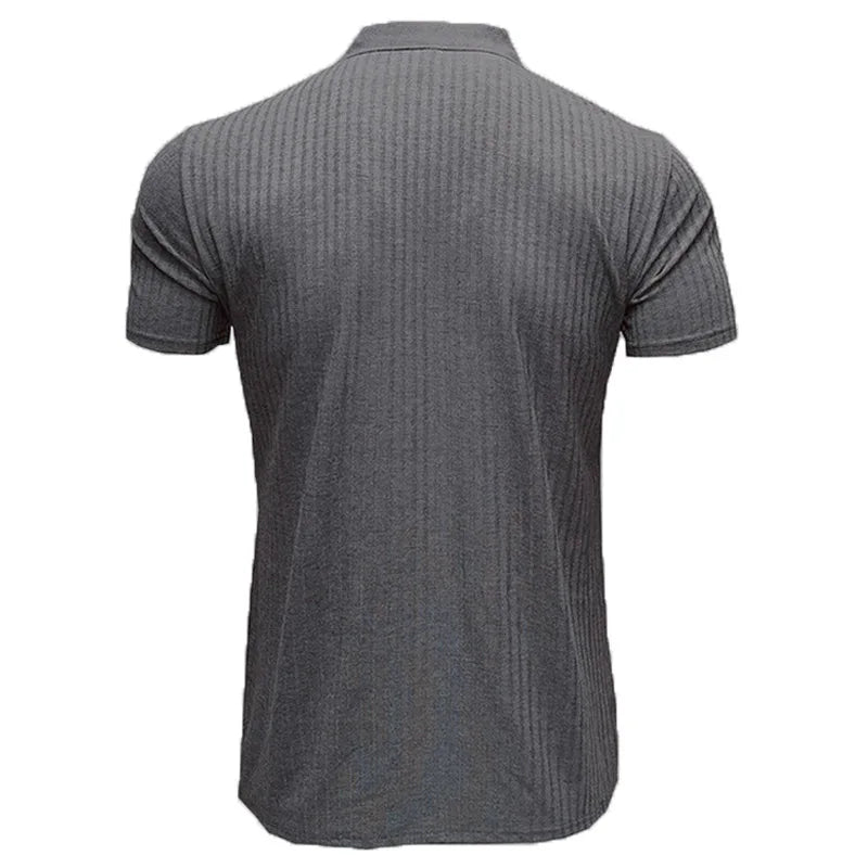 Men's Polo Shirts Summer Casual Short Sleeve Knitted Men's Shirts Polo