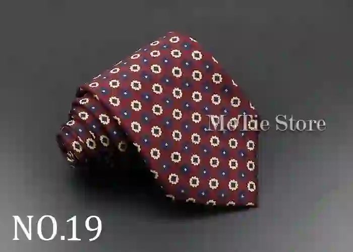 Men's Fashion Silk Tie 7. Soft Novelty Tie Blue Green Orange Color Tie