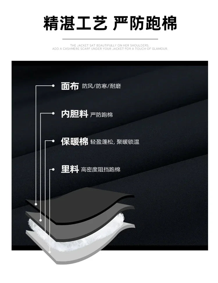 Men's Hooded Jackets Casual Outwear Long Parkas Men New Autumn Winter
