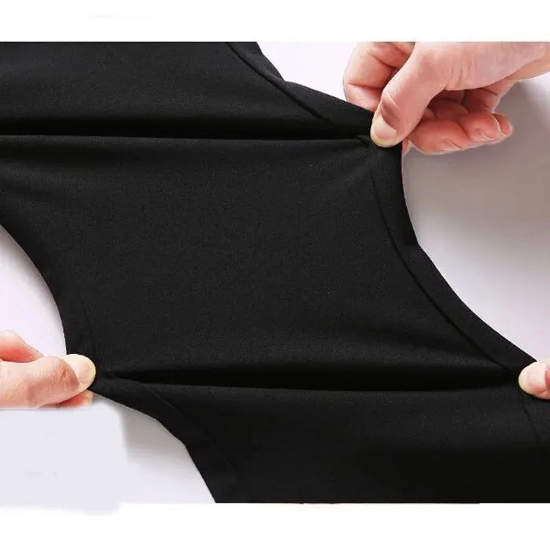 Men's Elastic Straight Pants Business Casual Long Suit Pants Male Form