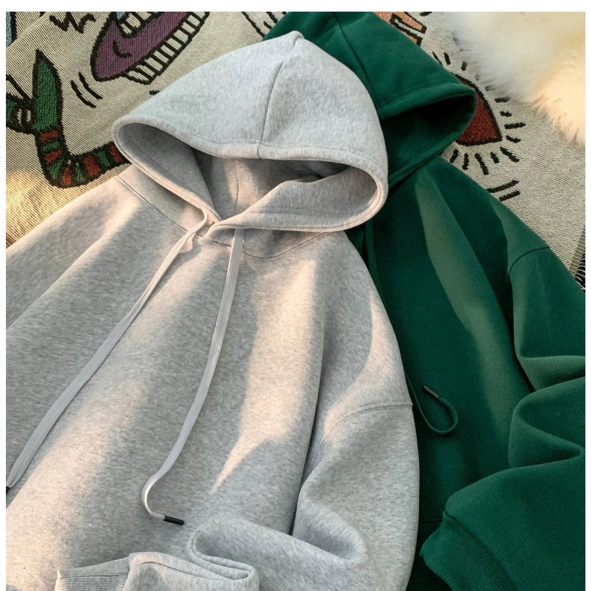 Heavy Cotton Hoodie | Fleece Pullover | Unisex Winter Wear