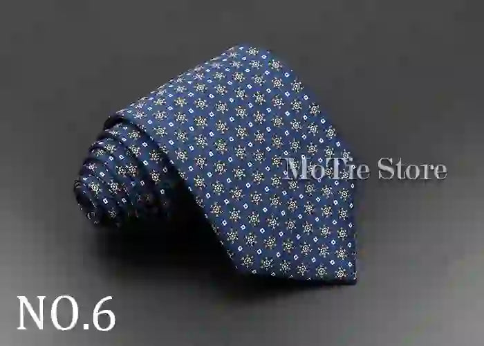 Men's Fashion Silk Tie 7. Soft Novelty Tie Blue Green Orange Color Tie