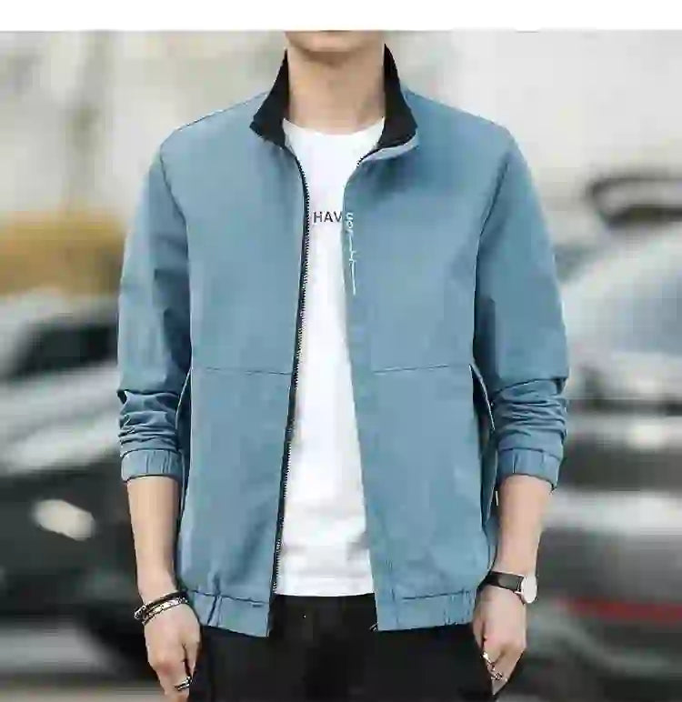 Men's Coat 2025 Spring Autumn Mens Jackets Hip Hop Street Thin Coat Sports Black Loose Windbreaker Men Clothing Men's Coat