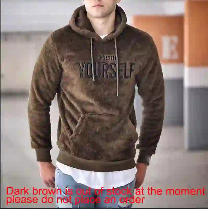 Embroidered men's hoodie casual and personalized hoodie fashionable lo
