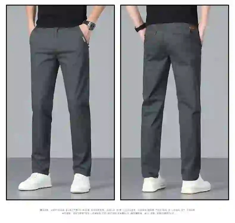 Men's casual pants 2025 New Spring and autumn casual straight business