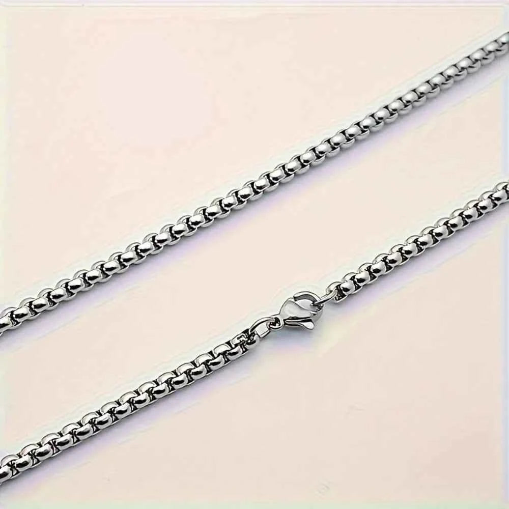 Stainless Steel Necklace, Street Fashionable Hip Hop Jewelry Accessories for Men, Father's Day Gift