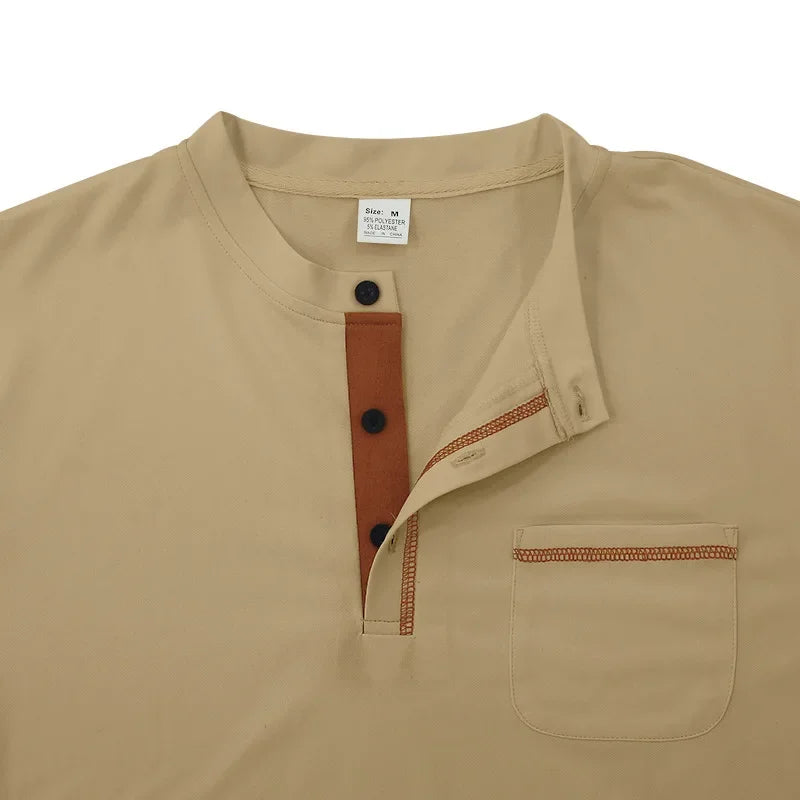 Summer Fashion Casual Short-sleeved Polo Shirt for Men Polo Simple Bre