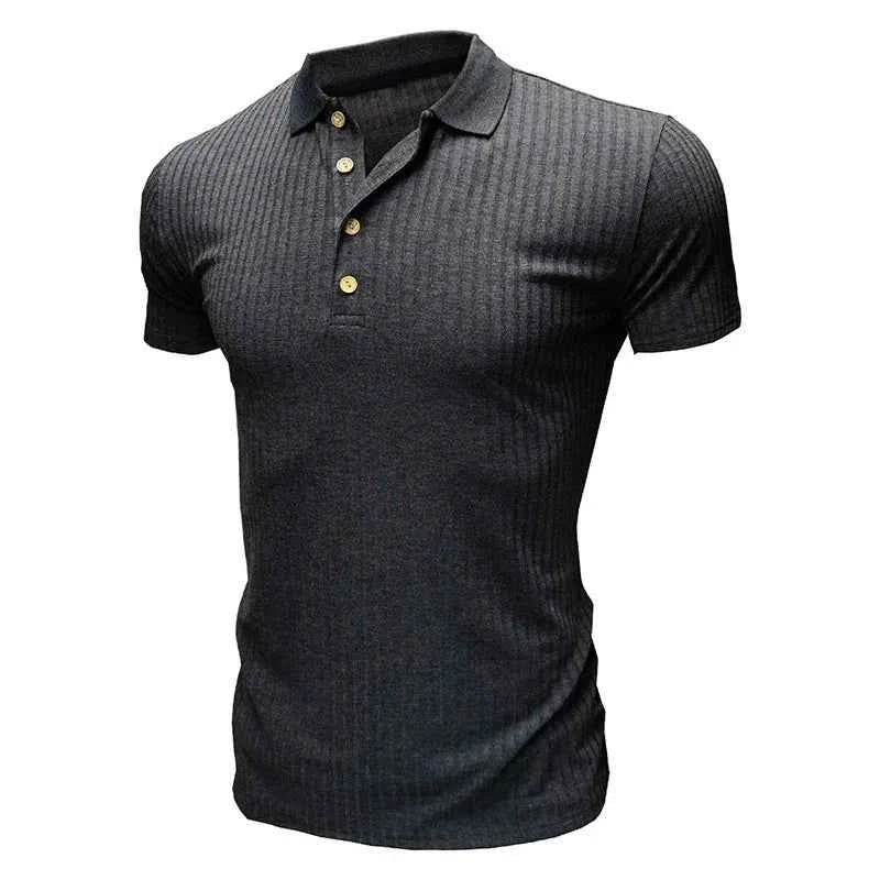Mens Polo Shirts Summer Casual Short Sleeve Knitted Men's Shirts Polos Slim Solid Men t-shirt Polo Homme S-5XL Men's Clothing