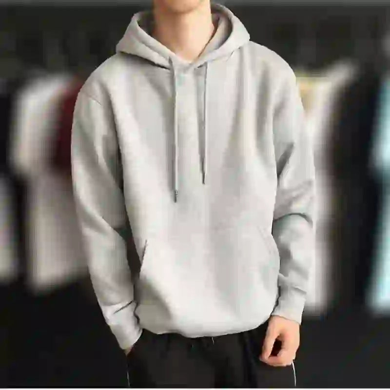 Fashion Hoodie Men Solid Hip Hop Tracksuit Men Hooded Sweatshirt Casua