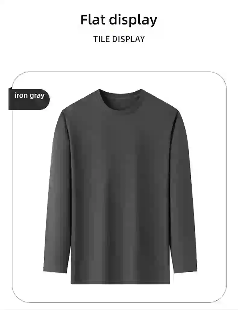 Toppkvalitet 100 % bomull Modemärke Enfärgade rundhalsade T-shirts Nya M