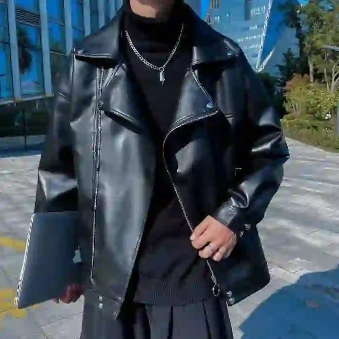 Coat New In Men's Suit Jackets Spring Autumn Male Leather Blazer Fashionable Fashion 2024 Luxury Designer Korean Style Clothes