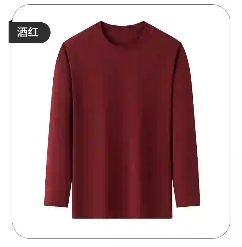 Toppkvalitet 100 % bomull Modemärke Enfärgade rundhalsade T-shirts Nya M