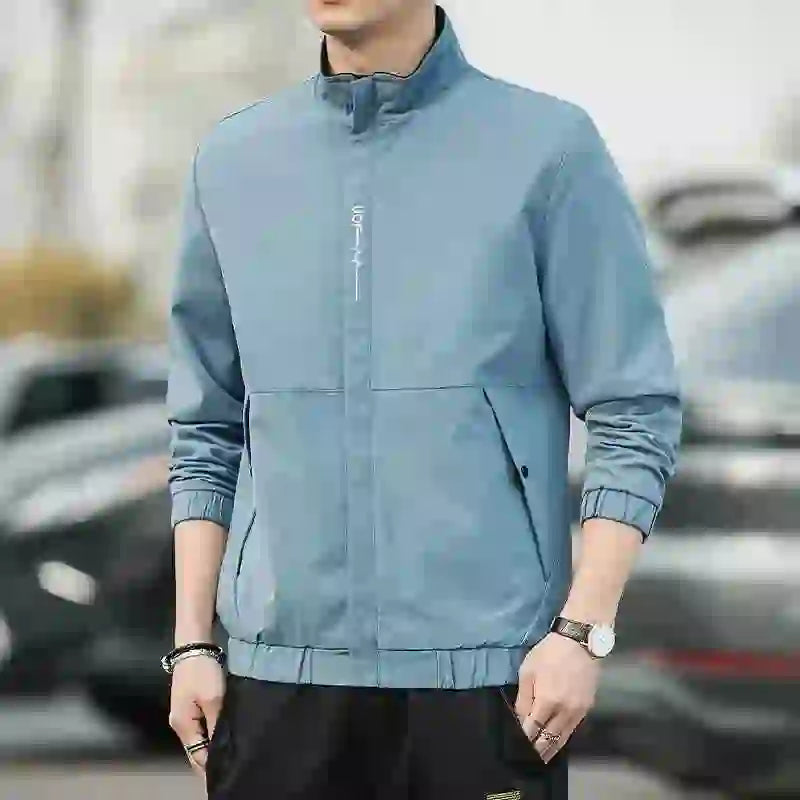 Men's Coat 2025 Spring Autumn Mens Jackets Hip Hop Street Thin Coat Sports Black Loose Windbreaker Men Clothing Men's Coat