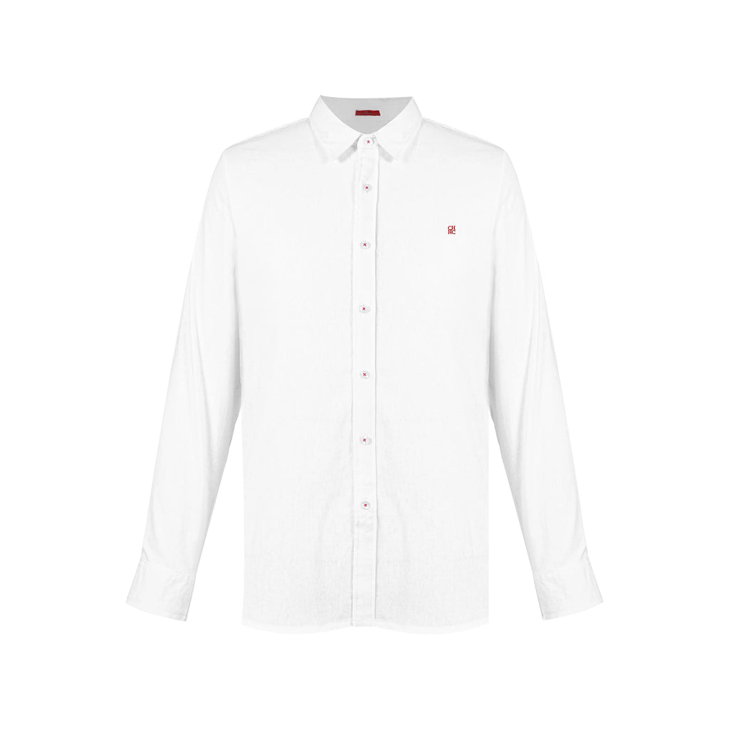 2025 Men's Shirts Leisure Embroidered Letter Plaid Shirts Business Loo