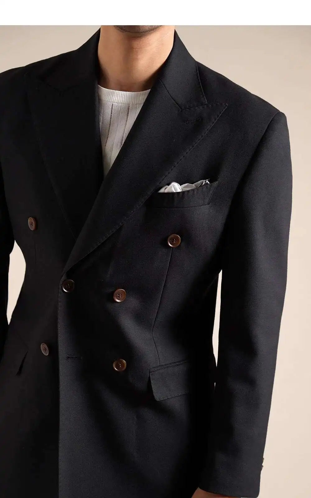Double Breasted Wedding Suit Men Tuxedo Suit Smoking Homme Mariage Traje Novio 2024 Wool Italian Blazers Suit For Men's Business