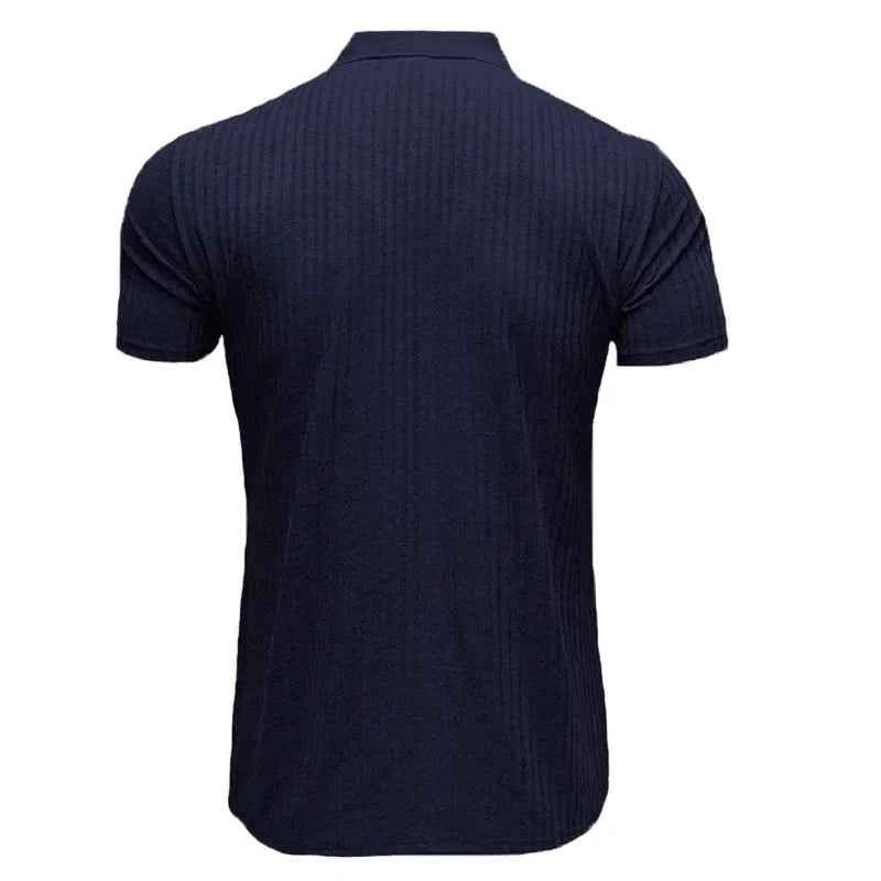 Mens Polo Shirts Summer Casual Short Sleeve Knitted Men's Shirts Polos Slim Solid Men t-shirt Polo Homme S-5XL Men's Clothing