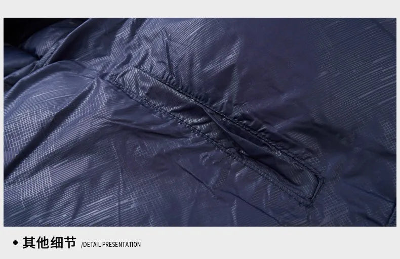 Toppklassig designer Nytt märke Herrparkajacka Casual Mode Hooded Pu