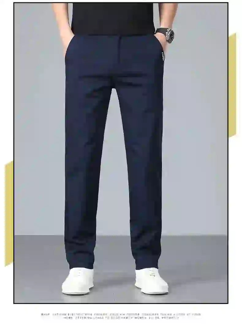 Men's casual pants 2025 New Spring and autumn casual straight business