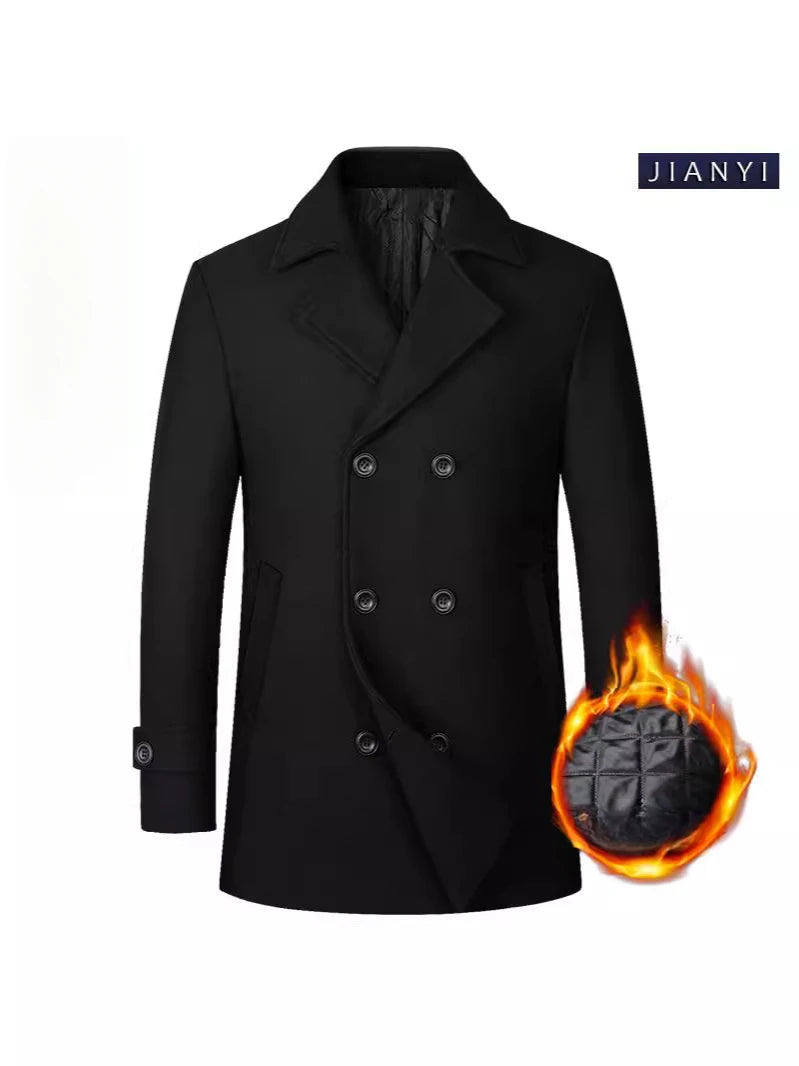 Men’s Cashmere Blazer | Wool Overcoat Jacket | Business Casual Coat