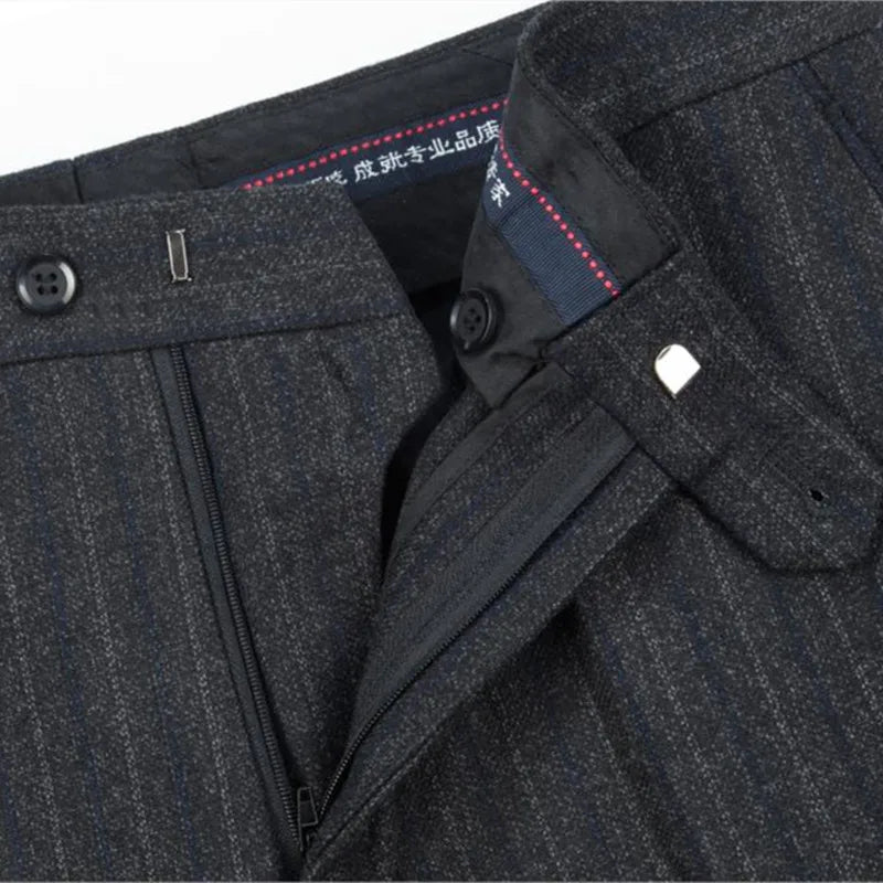 Wool Dress Pants Men | High Waist Trousers | Formal Suit Pants