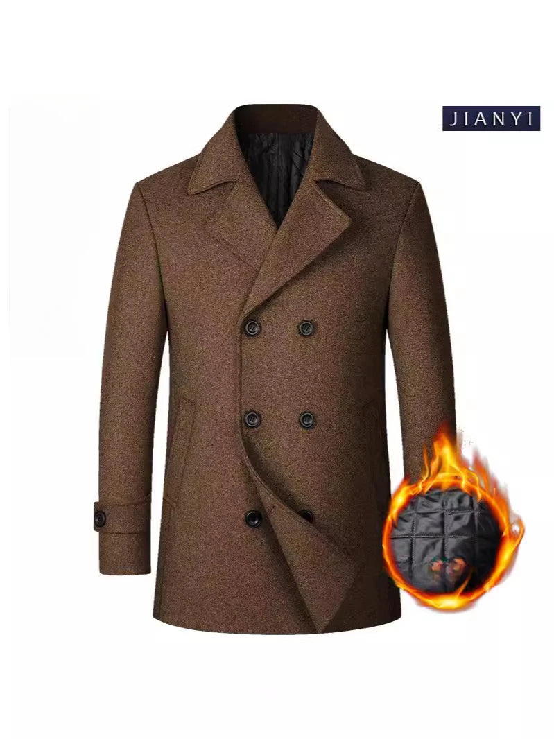 Men’s Cashmere Blazer | Wool Overcoat Jacket | Business Casual Coat